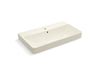 KOHLER K-2749-1 Vox 35-1/2" rectangular vessel bathroom sink, biscuit