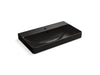 KOHLER K-2749-1 Vox 35-1/2" rectangular vessel bathroom sink, black black