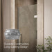 KOHLER K-27576-10L Composed Frameless pivot shower door, 71-5/8" H x 27-5/8 - 28-3/8" W, with 3/8" thick Crystal Clear...