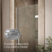 KOHLER K-27582-10L Composed Frameless pivot shower door, 71-5/8" H x 29-5/8 - 30-3/8" W, with 3/8" thick Crystal Clear...