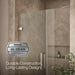KOHLER K-27604-10L Composed Frameless pivot shower door, 71-3/4" H x 45-1/4 - 46" W, with 3/8" thick Crystal Clear glass,...