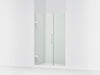 KOHLER K-27604-10L Composed Frameless pivot shower door, 71-3/4" H x 45-1/4 - 46" W, with 3/8" thick Crystal Clear glass,...