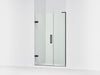KOHLER K-27604-10L Composed Frameless pivot shower door, 71-3/4" H x 45-1/4 - 46" W, with 3/8" thick Crystal Clear glass,...