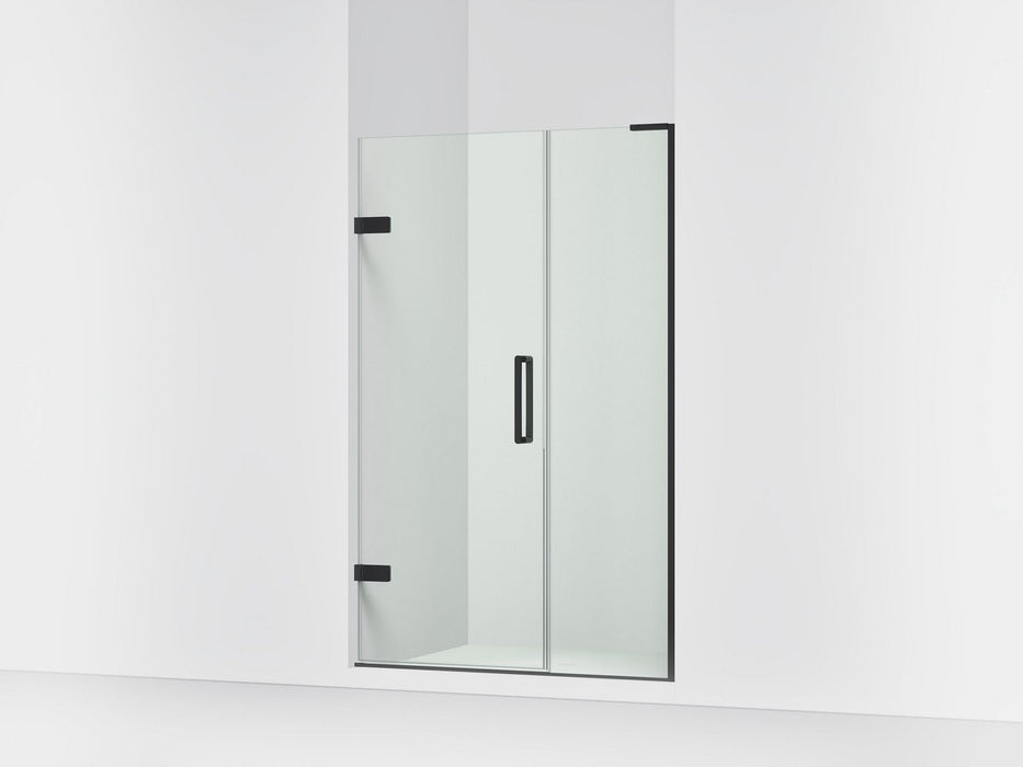 KOHLER K-27604-10L Composed Frameless pivot shower door, 71-3/4" H x 45-1/4 - 46" W, with 3/8" thick Crystal Clear glass,...
