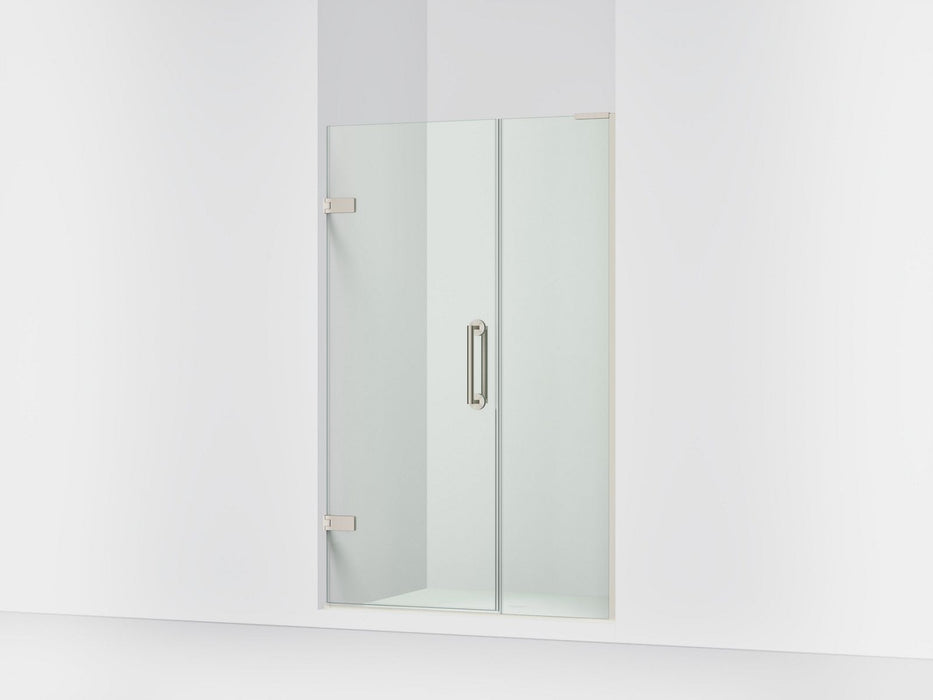 KOHLER K-27605-10L Components Frameless pivot shower door, 71-3/4" H x 45-1/4 - 46" W, with 3/8" thick Crystal Clear...