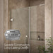 KOHLER K-27605-10L Components Frameless pivot shower door, 71-3/4" H x 45-1/4 - 46" W, with 3/8" thick Crystal Clear...