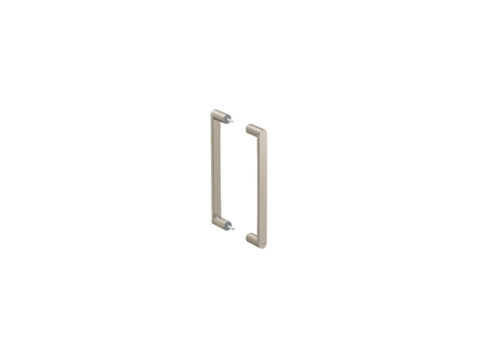KOHLER K-27678 Composed 11-1/2" Shower Door Handle, Vibrant Brushed Nickel - 3/4 view of product