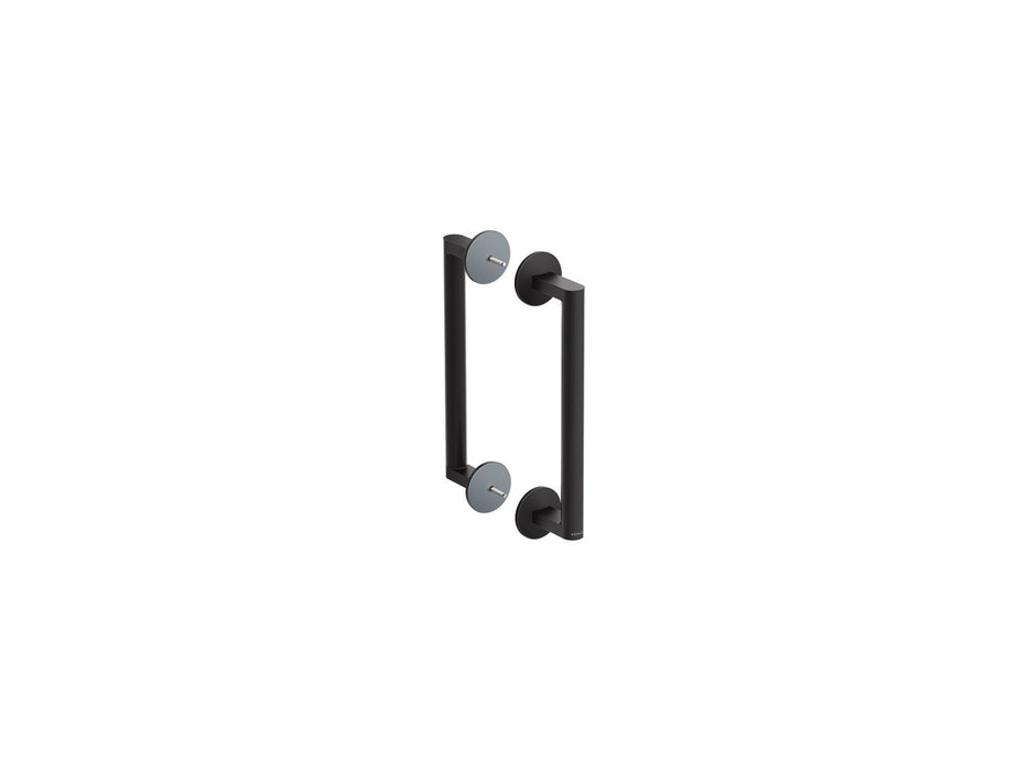 KOHLER K-27679 Components 11" Shower Door Handle, Matte Black - 3/4 view of product