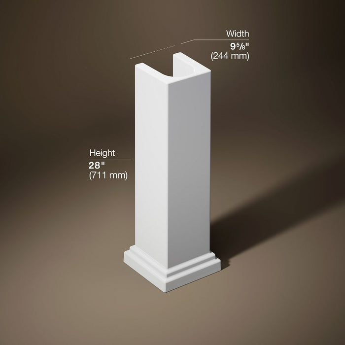 KOHLER K-2767-0 K-2767 Tresham Pedestal, white - view 5
