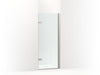 KOHLER K-27708-10L Composed 3/8" pivot door glass and hardware, no handle, anodized brushed nickel