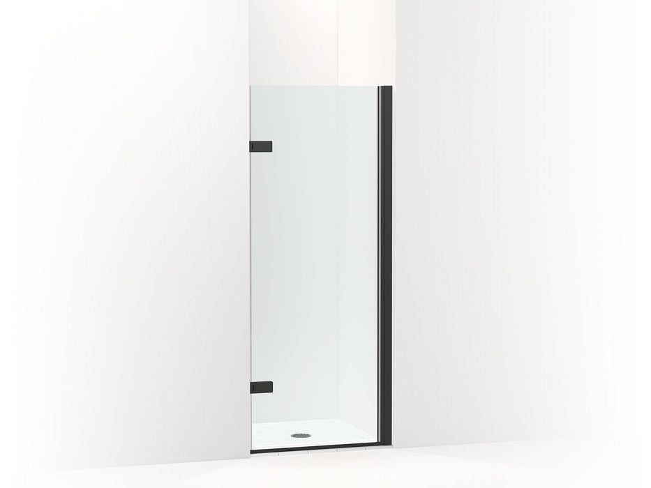 KOHLER K-27708-10L Composed 3/8" pivot door glass and hardware, no handle, matte black