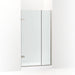 KOHLER K-27710-10L Composed 3/8" pivot door glass and hardware, no handle, anodized brushed nickel