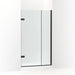 KOHLER K-27710-10L Composed 3/8" pivot door glass and hardware, no handle, matte black