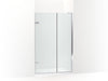 KOHLER K-27714-10L Composed 3/8" pivot door glass and hardware, no handle, bright polished silver