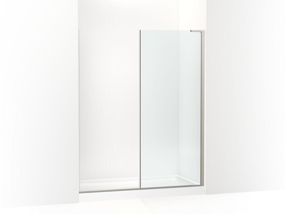 KOHLER K-27716-10L Composed 3/8" fixed panel glass and hardware, anodized brushed nickel