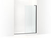 KOHLER K-27717-10L Composed 3/8" fixed panel glass and hardware, matte black