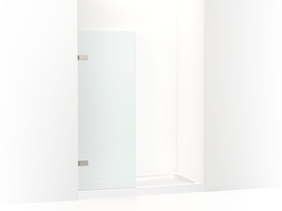 KOHLER K-27718-10L Composed 3/8" moving panel glass and hinges, vibrant brushed nickel