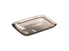 KOHLER K-2773 Inia 20-3/4" rectangular drop-in bathroom sink, no overflow, translucent doe