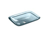 KOHLER K-2773 Inia 20-3/4" rectangular drop-in bathroom sink, no overflow, translucent dusk
