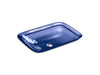 KOHLER K-2773 Inia 20-3/4" rectangular drop-in bathroom sink, no overflow, translucent sapphire