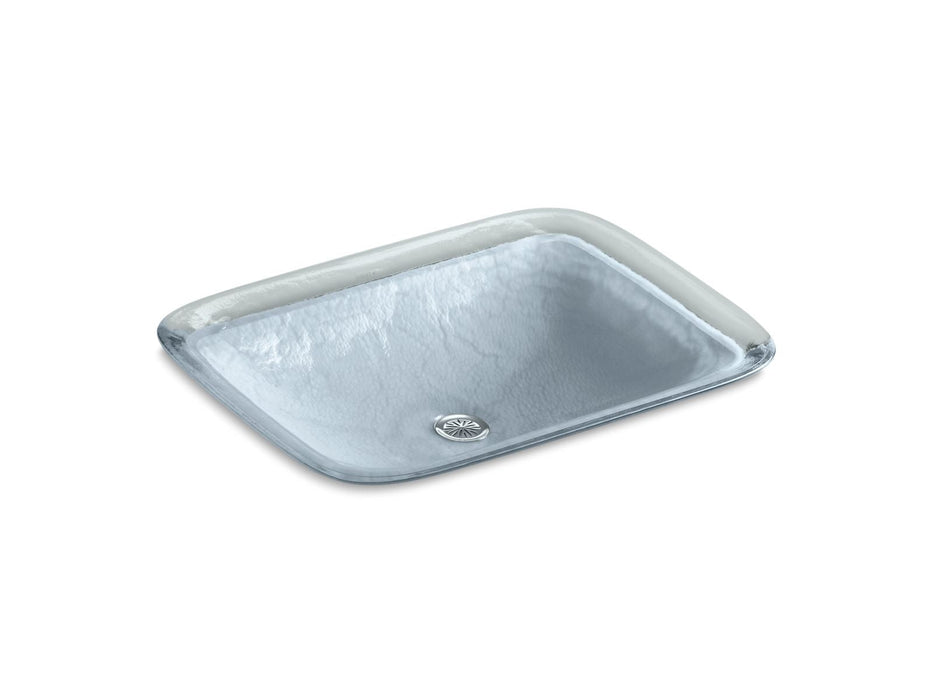 KOHLER K-2773-G1 Inia 20-3/4" rectangular drop-in bathroom sink, no overflow, opaque dusk