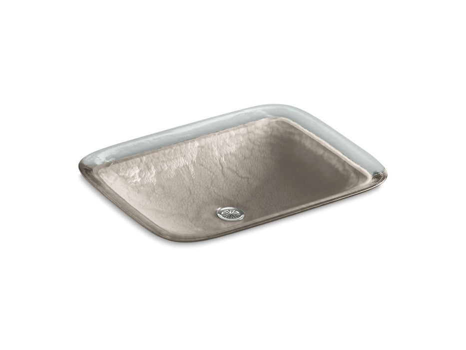 KOHLER K-2773-G3 Inia 20-3/4" rectangular drop-in bathroom sink, no overflow, opaque doe