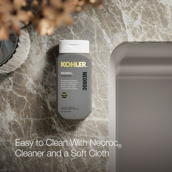KOHLER K-27787 Cairn 27-1/2" undermount single-bowl utility sink, matte taupe - view 4