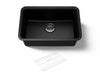 KOHLER K-28000 Cairn 27-1/2" undermount single-bowl kitchen sink, matte black