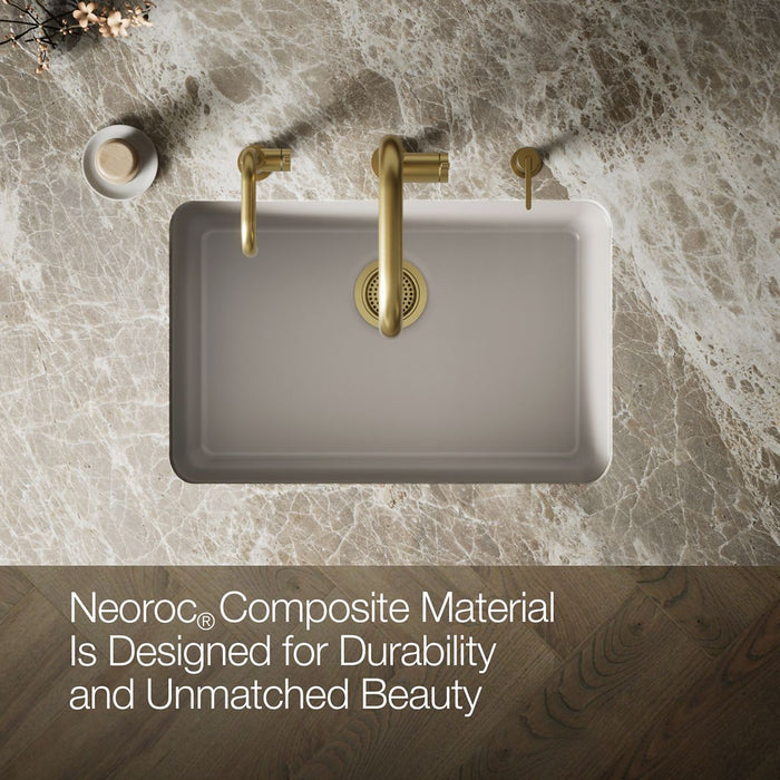 KOHLER K-28000 Cairn 27-1/2" undermount single-bowl kitchen sink, matte taupe - view 3