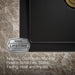 KOHLER K-28001 Cairn 24-1/2" undermount single-bowl kitchen sink, matte black - view 3