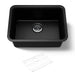 KOHLER K-28001 Cairn 24-1/2" undermount single-bowl kitchen sink, matte black - view 5