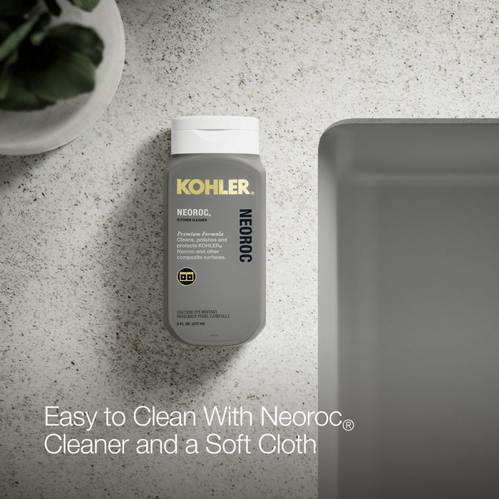 KOHLER K-28003-1 Kennon 25" top-/undermount single-bowl kitchen sink, matte grey - view 5