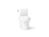 KOHLER K-28020-0 K-28020 Spacity One-piece Compact Elongated Toilet with Skirted Trapway, 1.28 GPF, white
