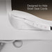 KOHLER K-28020-HC Spacity Hidden cord one-piece compact elongated toilet with skirted trapway, 1.28 gpf, white - view 2