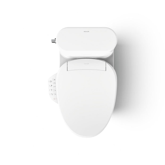 KOHLER K-28020-HC Spacity Hidden cord one-piece compact elongated toilet with skirted trapway, 1.28 gpf, white - view 4