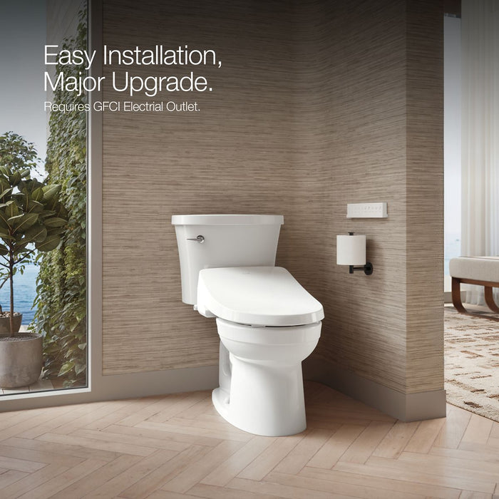 KOHLER K-28118-0 PureWash E815 K-28118 C3 Round-front Bidet Toilet Seat with Remote Control, white - view 4