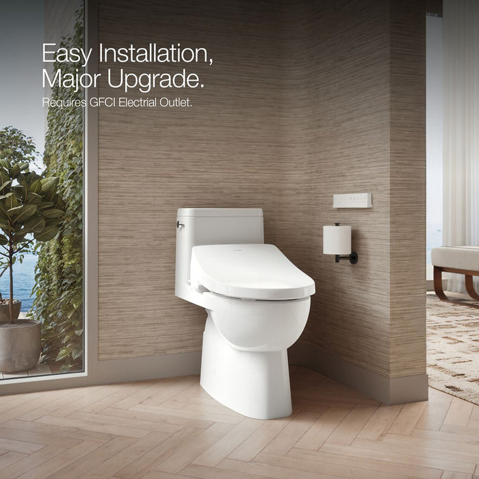 KOHLER K-28119 PureWash Elongated bidet toilet seat with remote control