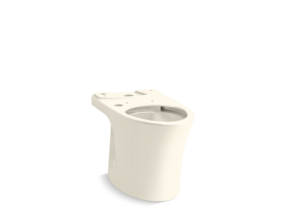 KOHLER K-28121-HC Veil Elongated toilet bowl with skirted trapway, biscuit