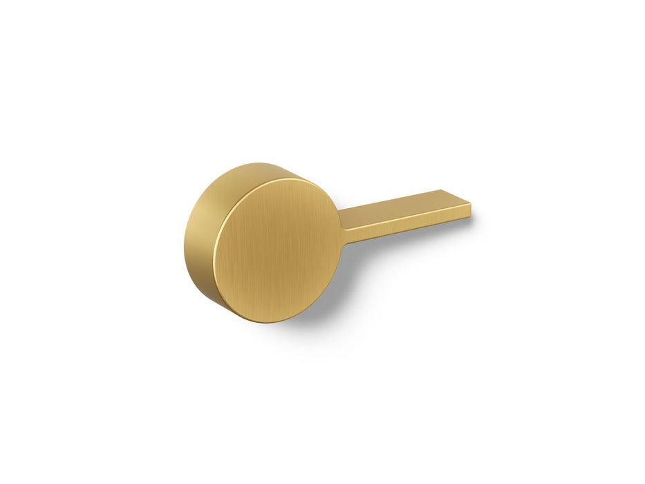 KOHLER K-28122-R Veil Right-hand trip lever, vibrant brushed moderne brass