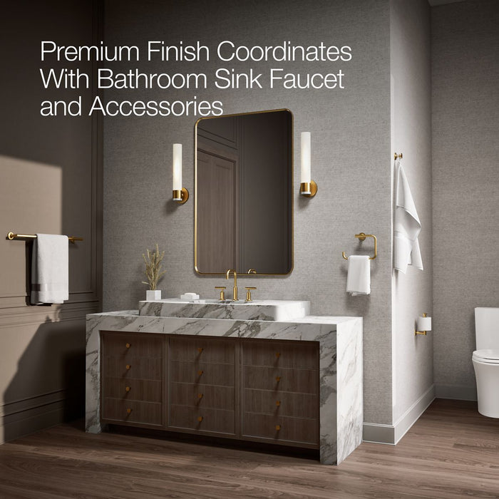 KOHLER K-28122-R Veil Right-hand trip lever, vibrant brushed moderne brass - view 3