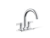 KOHLER K-28124-4K Venza Centerset bathroom sink faucet, 1.0 gpm, polished chrome