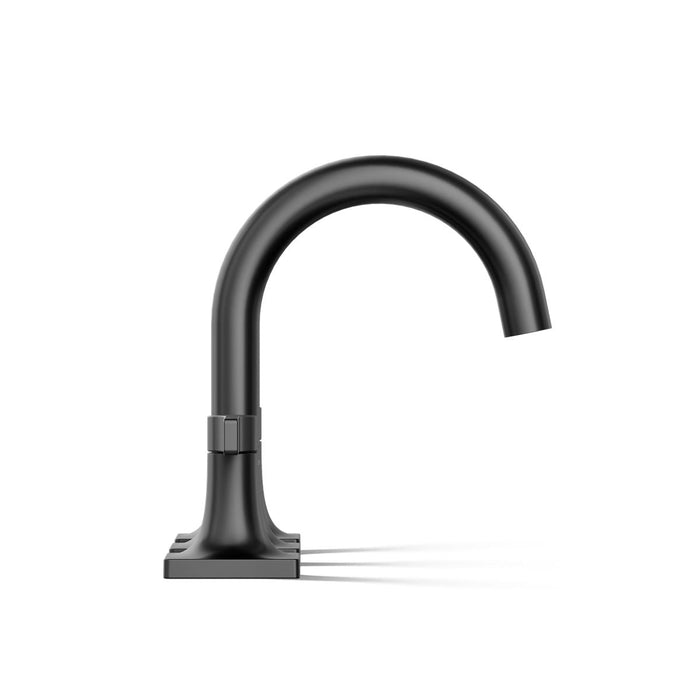 KOHLER K-28125-4 Venza Widespread bathroom sink faucet, 1.2 gpm, matte black - view 3