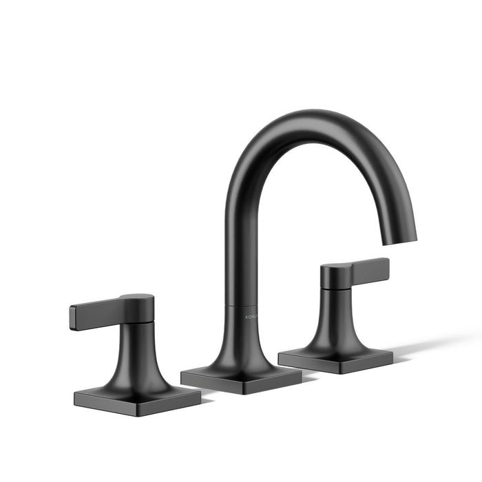 KOHLER K-28125-4 Venza Widespread bathroom sink faucet, 1.2 gpm, matte black - view 4