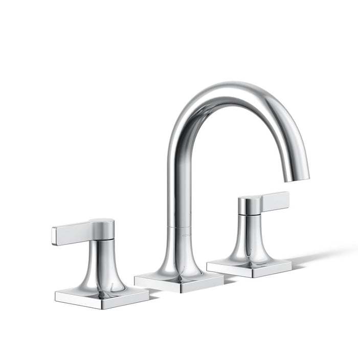 KOHLER K-28125-4 Venza Widespread bathroom sink faucet, 1.2 gpm, polished chrome - view 3
