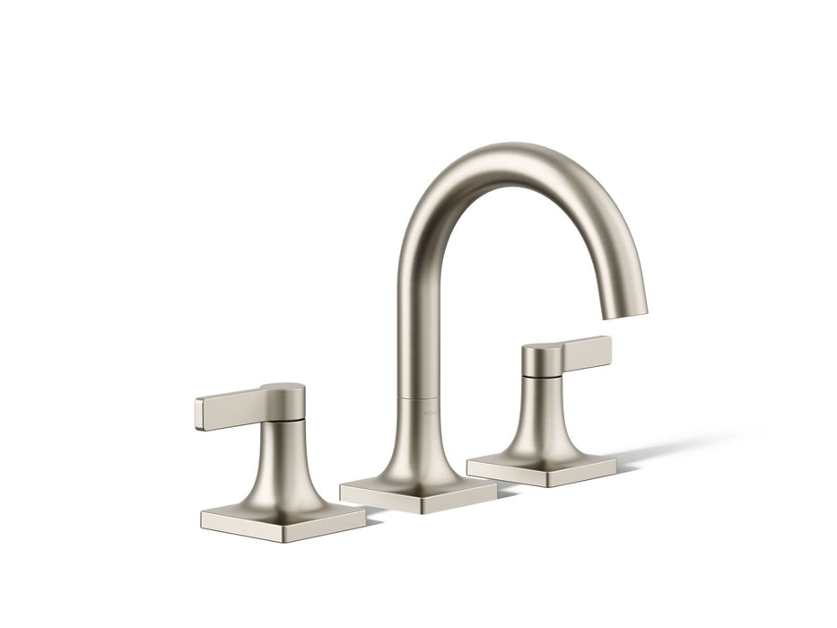 KOHLER K-28125-4 Venza Widespread bathroom sink faucet, 1.2 gpm, vibrant brushed nickel