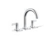 KOHLER K-28125-4K Venza Widespread bathroom sink faucet, 1.0 gpm, polished chrome