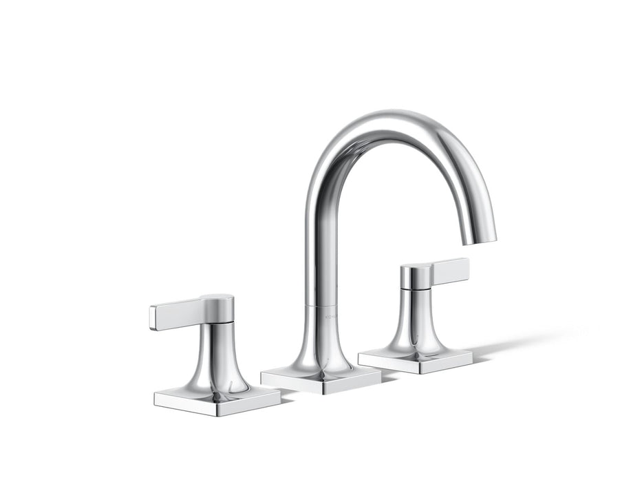 KOHLER K-28125-4K Venza Widespread bathroom sink faucet, 1.0 gpm, polished chrome