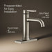 KOHLER K-28126-4 Venza Single-handle bathroom sink faucet, 1.2 gpm, vibrant brushed nickel - view 3