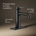 KOHLER K-28126-4K Venza Single-handle bathroom sink faucet, 1.0 gpm, matte black - view 3