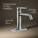 KOHLER K-28126-4K Venza Single-handle bathroom sink faucet, 1.0 gpm, polished chrome - view 3
